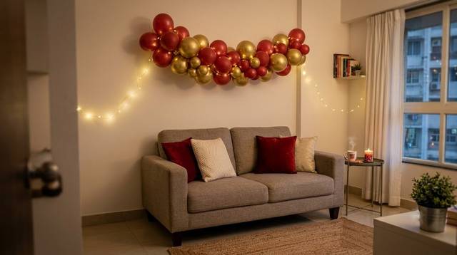 Christmas Decoration for Compact Mumbai Flats: Balloons and Lights Without a Big Tree