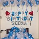 Blue And Silver Birthday Room Decoration - photo 1