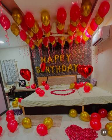 Romantic Birthday Room Decor