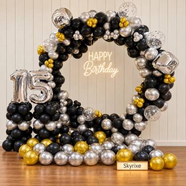 15th Birthday Ring Balloon Decoration