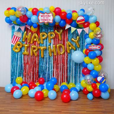 Carnival Blast Birthday Backdrop