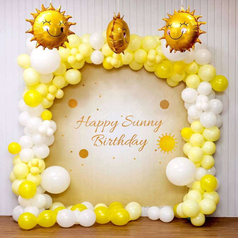 Sunny Smile Birthday Backdrop - Image 1