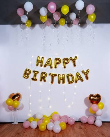 Birthday Balloon Decoration at Home
