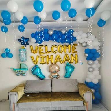 Blue Baby Boy Welcome Theme Decor