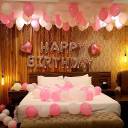 Elegant Pink And White Birthday Room Decor - photo 1