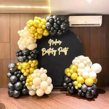 Black Ring Birthday Backdrop