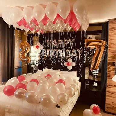 Pink And White Bed Surprise Decor