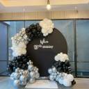 Monochrome Luxe Balloon Backdrop - photo 1
