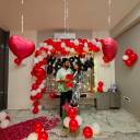 Romantic Red White Birthday Surprise Decor - photo 1