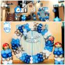 Blue and Silver Balloon Ring Setup - photo 1