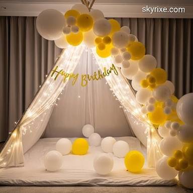 Canopy Tent with Balloon Decoration