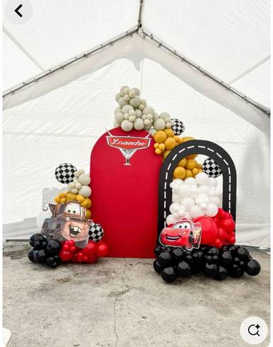 Cars Movie Racing Theme Balloon Setup