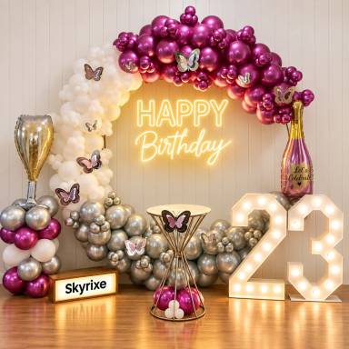 23rd Birthday Ring Balloon Decoration