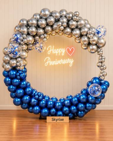 25th Anniversary Ring Backdrop Decoration