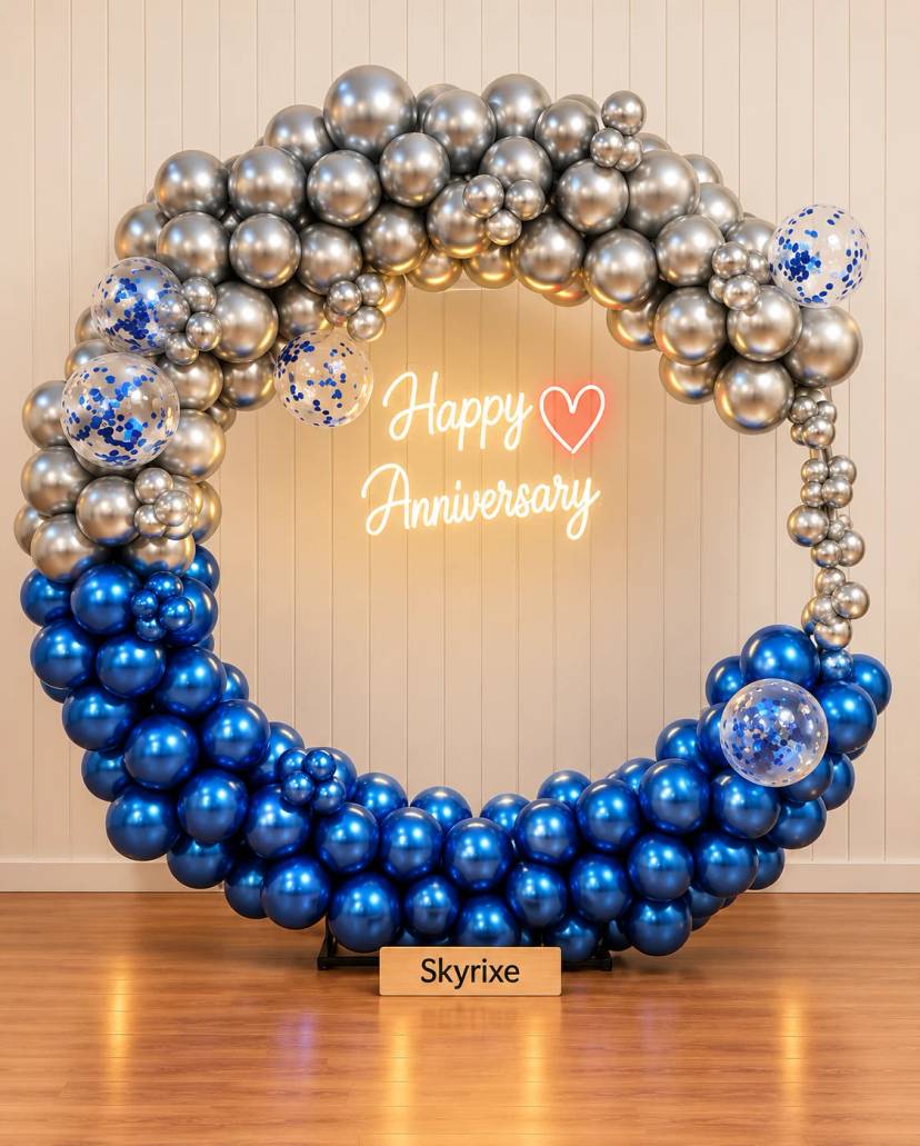 25th Anniversary Ring Backdrop Decoration - Image 1