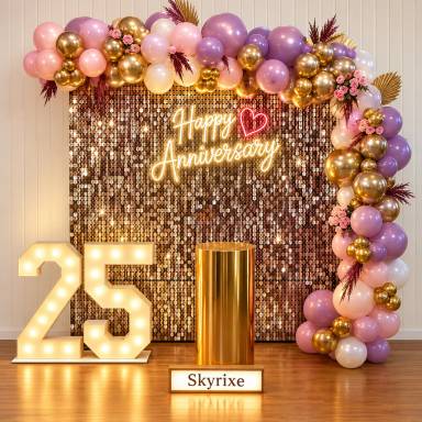 25th Anniversary Shimmer wall Decoration at Home