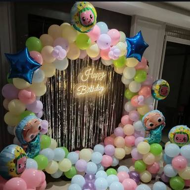 Pastel Baby Birthday Balloon