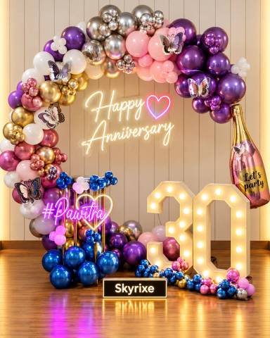 30th Anniversary Balloon Decoration