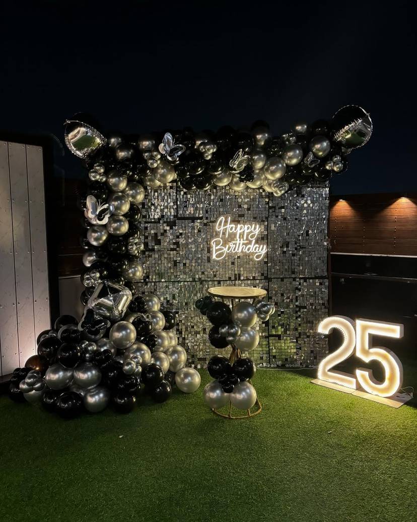 Elegant Black And Silver Birthday Celebration - Image 1