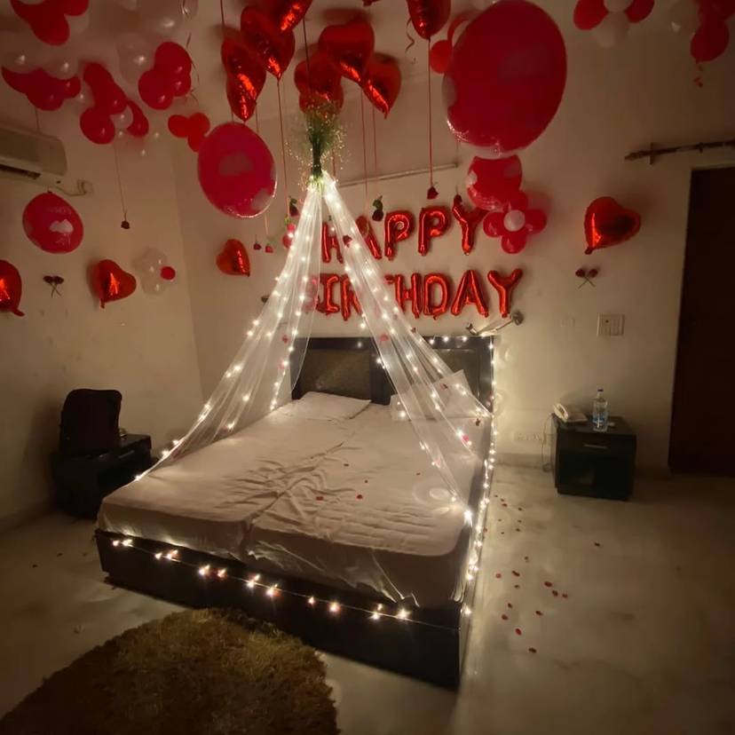 Romantic Canopy Birthday Surprise - Image 1