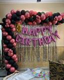 Glamorous Black And Rose Gold Birthday Backdrop - photo 2