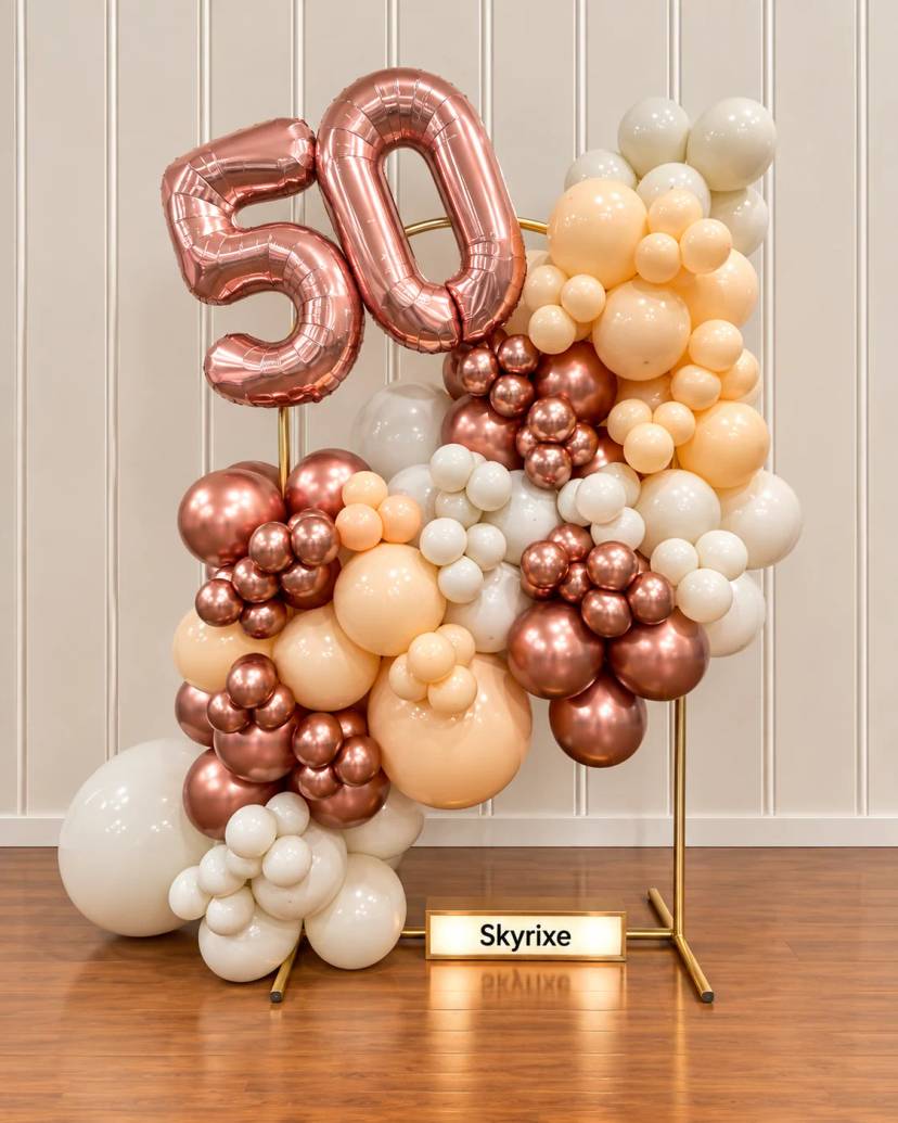 50th Birthday Balloon Decoration - Image 1