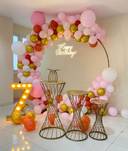Elegant Pink And Gold Birthday Arch - photo 1