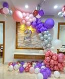 Purple And Silver Birthday Arch - photo 1