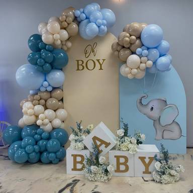 Oh Boy Baby Shower Elephant Theme