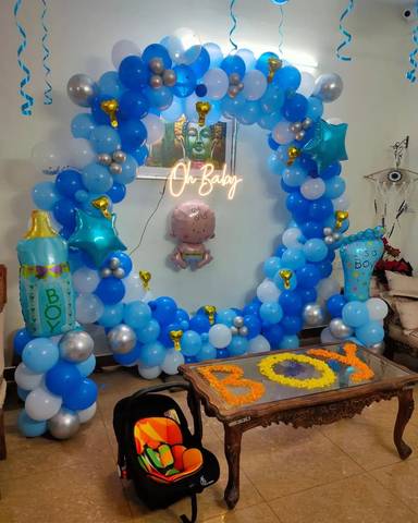 Oh Baby Blue Themed Baby Shower And Welcome Baby Decor