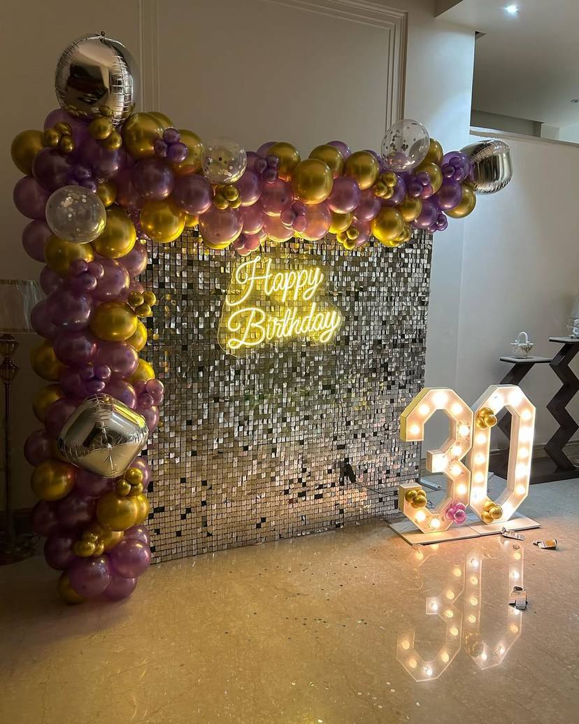 Elegant Luxe Birthday Decor - Image 1