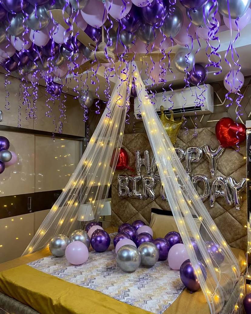 Royal Blue And Silver Birthday Room Decor - Image 1