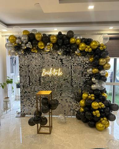 Elegant Bride to Be Celebration Backdrop