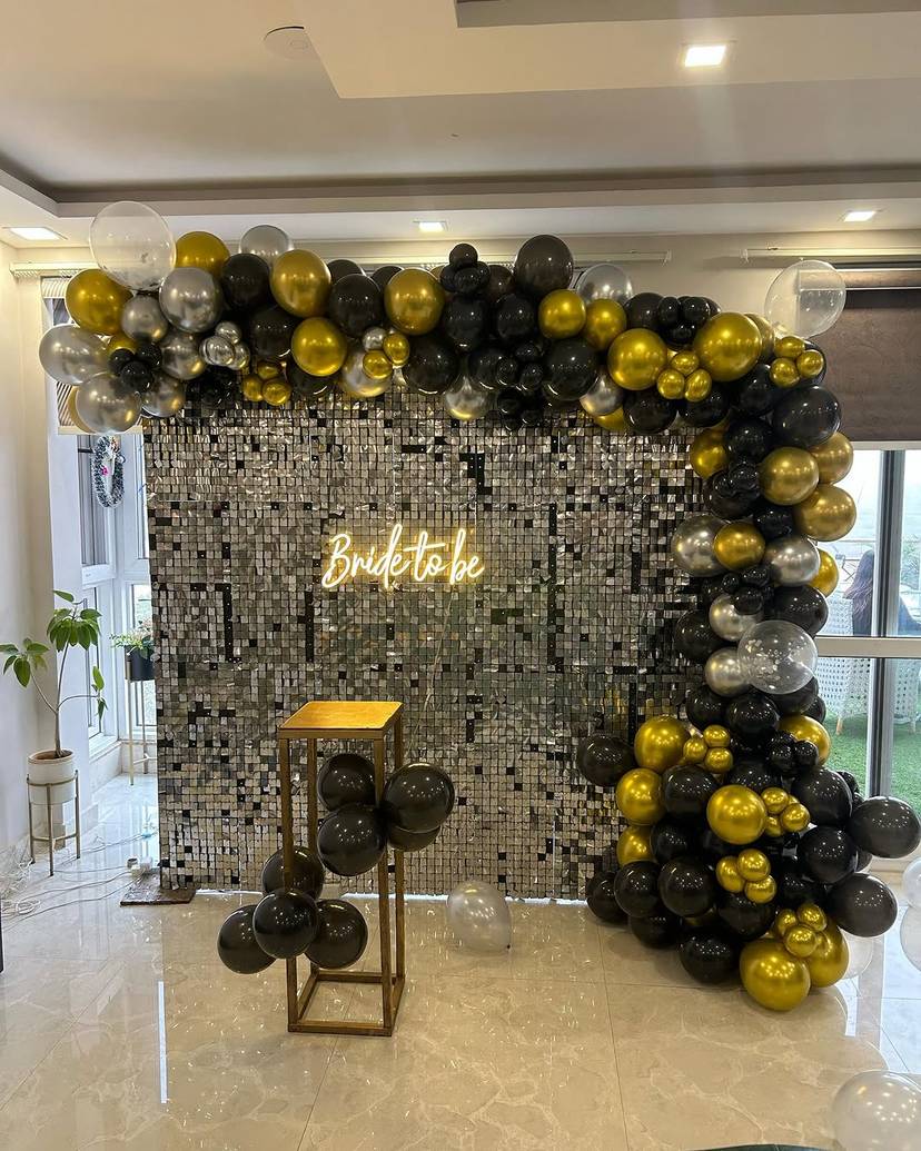 Elegant Bride to Be Celebration Backdrop - Image 1