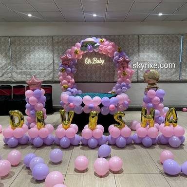 Pastel Pink Oh Baby Baby Shower Ring Decoration