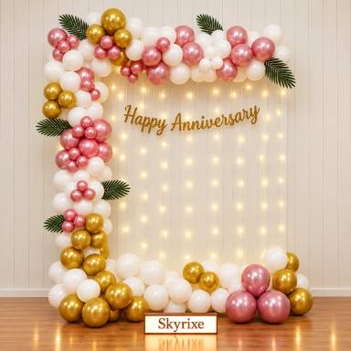 Anniversary Balloon Arch At Home