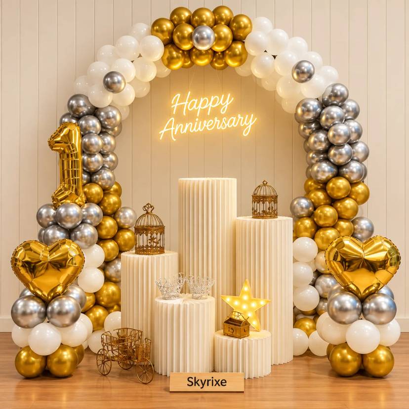 Anniversary Ring Arch Setup Decoration - Image 1