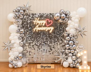 Anniversary Shimmer Wall Backdrop