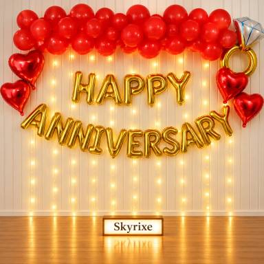 Anniversary Wall Setup For Couple