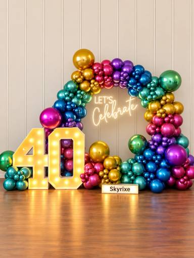 Balloon Ring Decoration At Home