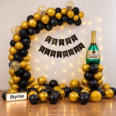 Birthday Balloon Arch Backdrop