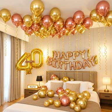 Birthday Ceiling Balloon Decoration