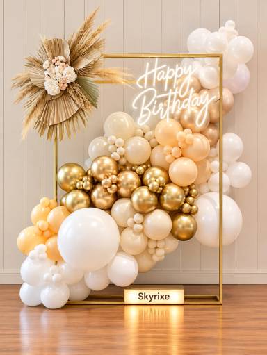 Birthday Party Backdrop Decoration at Home