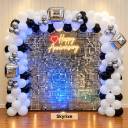 Black And White Anniversary Balloon Arch - photo 1
