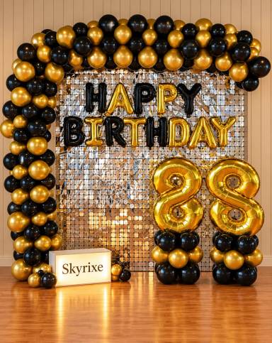 Black and Golden arch Decoration