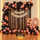 Black and Rose Gold 50th Anniversary Backdrop - photo 1