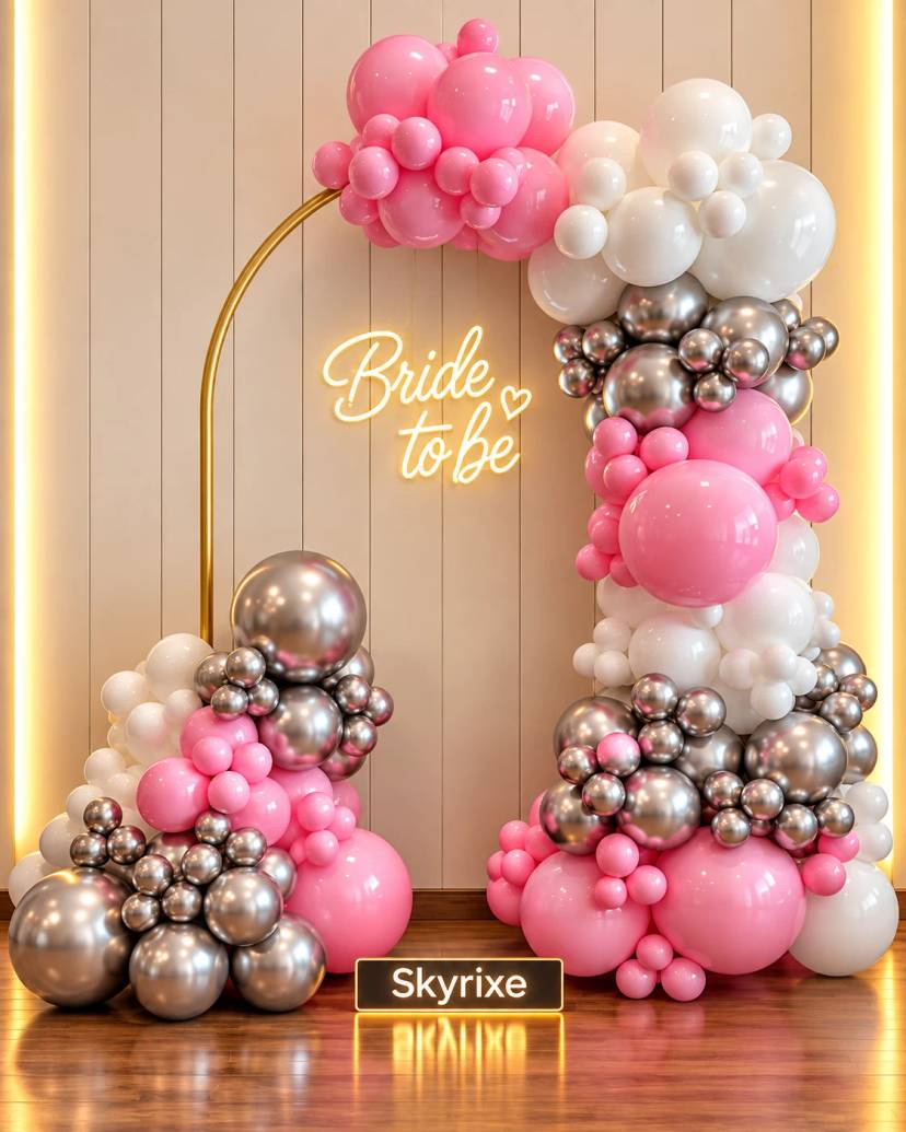 Bride To Be Balloon Arch Setup - Image 1