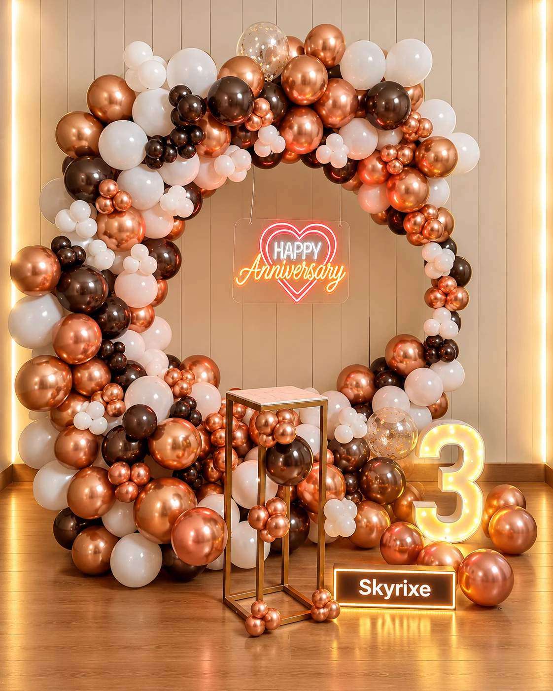 Bronze Elegance Anniversary Decor At Home