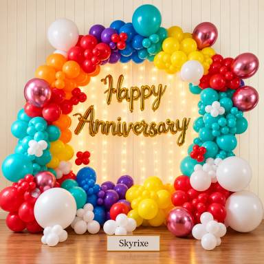 Colorful Balloon Anniversary Decoration