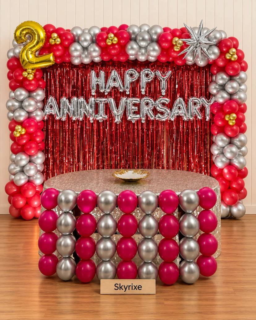 Elegant Anniversary Balloon Setup - Image 1